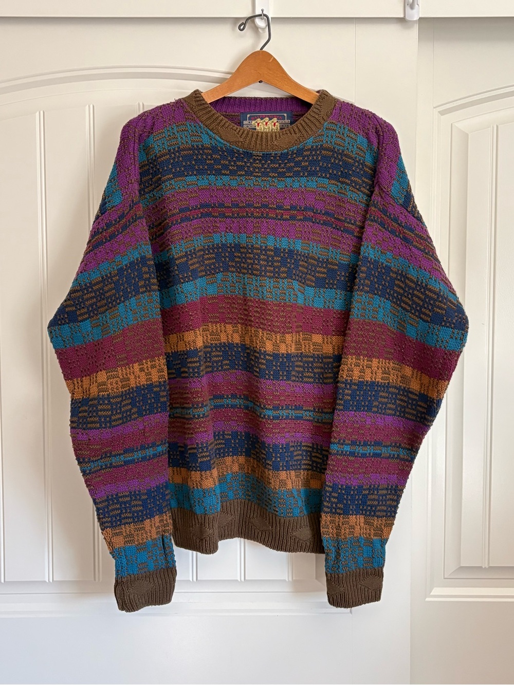 Vintage Ralph Lauren Chaps 90’s old money chunky knit sweater men’s size XL